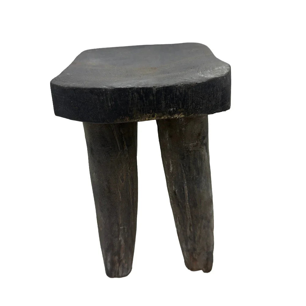 Vintage Nigerian Wooden Mini Stool - Berbere Imports