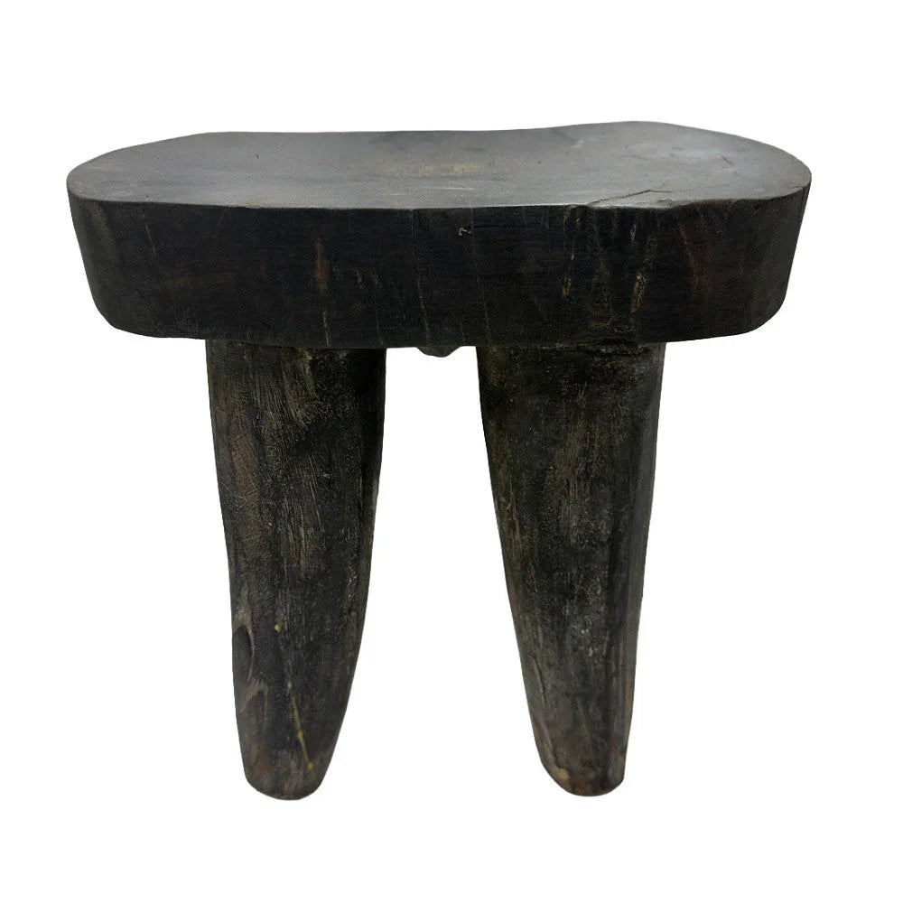 Vintage Nigerian Wooden Mini Stool - Berbere Imports