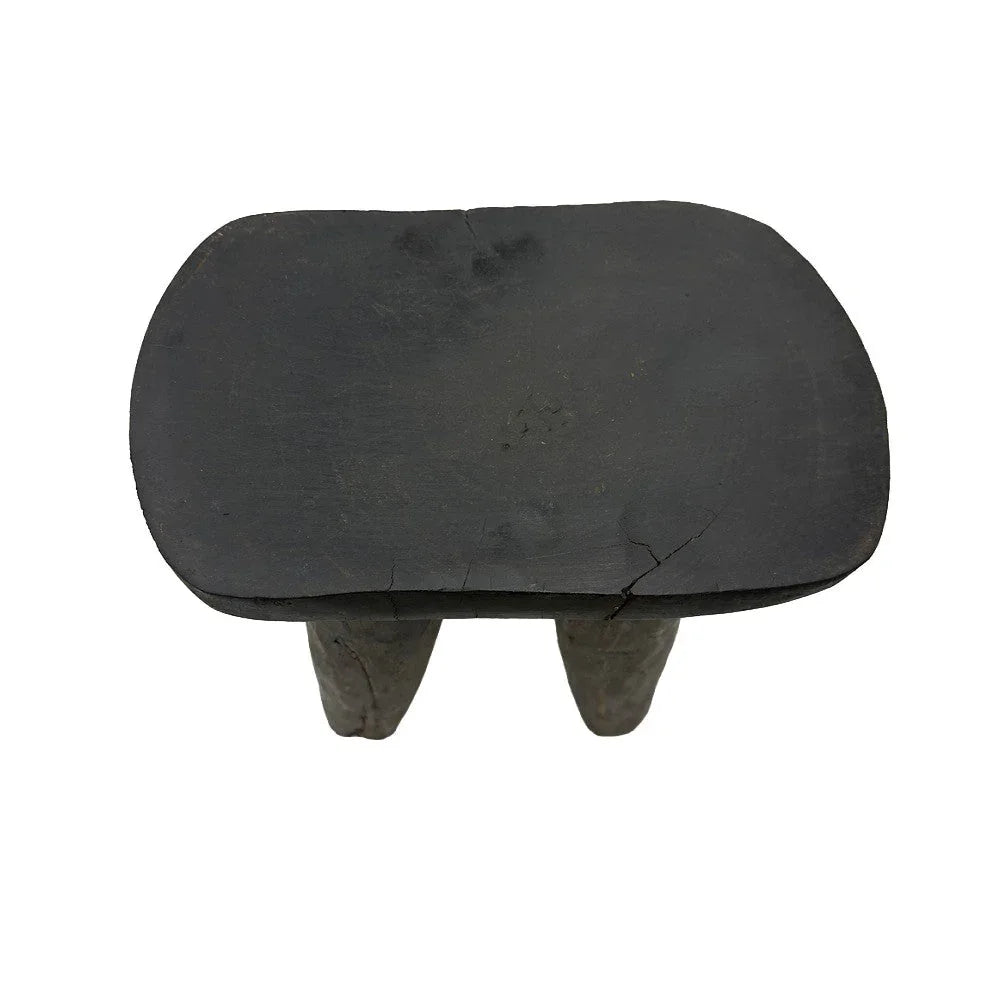Vintage Nigerian Wooden Mini Stool - Berbere Imports
