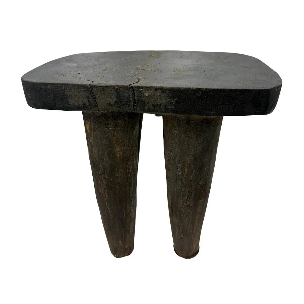 Vintage Nigerian Wooden Mini Stool - Berbere Imports