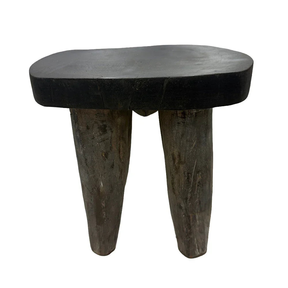 Vintage Nigerian Wooden Mini Stool - Berbere Imports