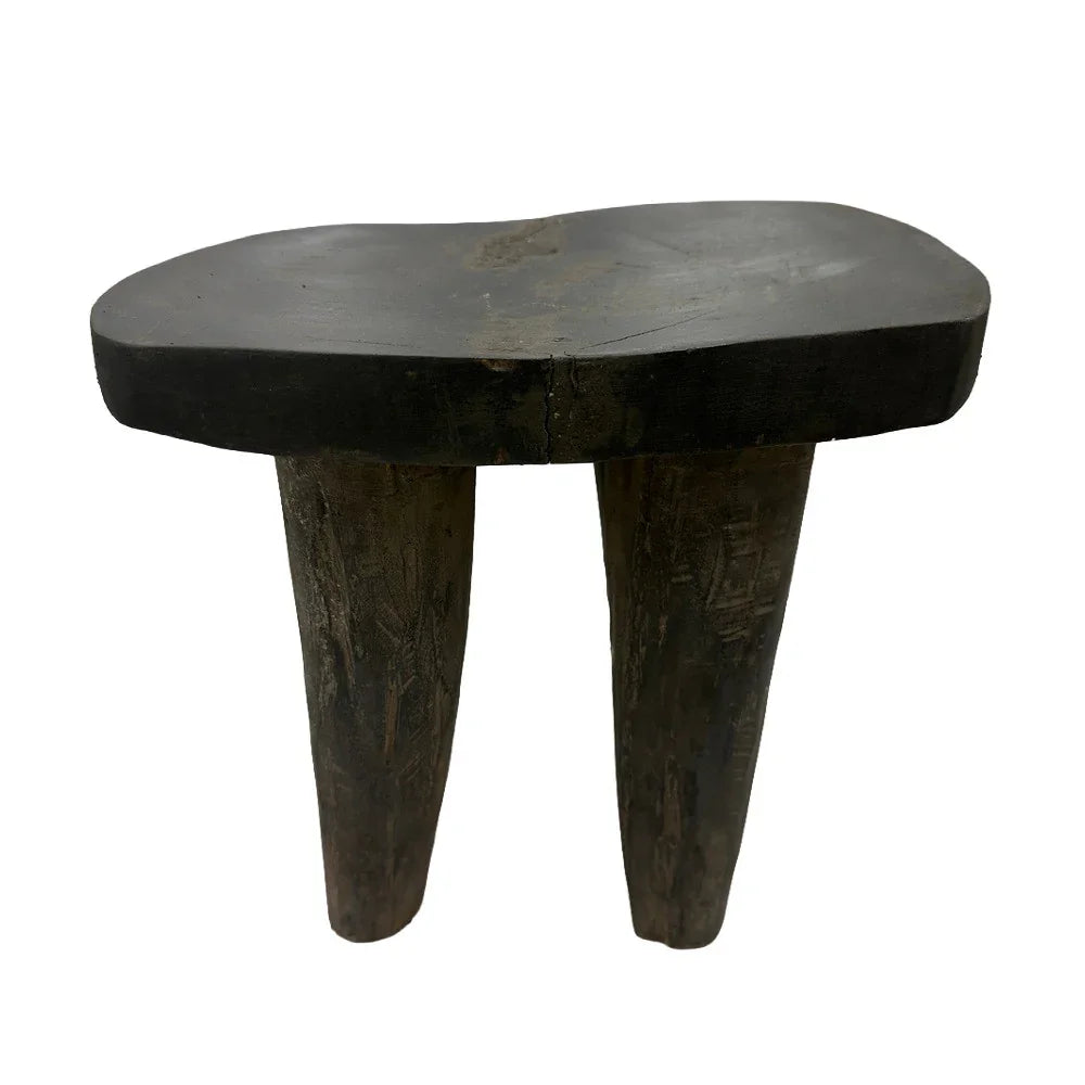 Vintage Nigerian Wooden Mini Stool - Berbere Imports