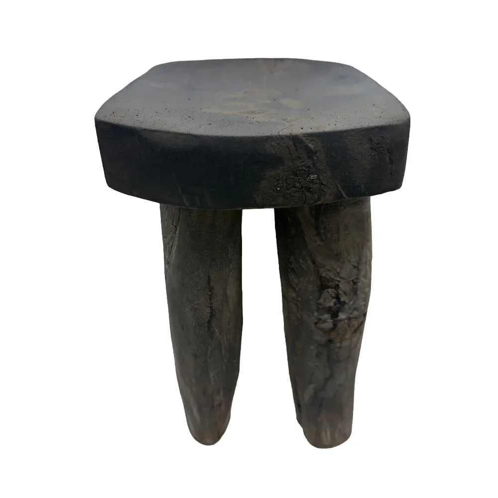 Vintage Nigerian Wooden Mini Stool - Berbere Imports