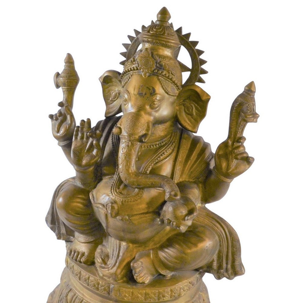 Indian Brass Ganesh - Berbere Imports
