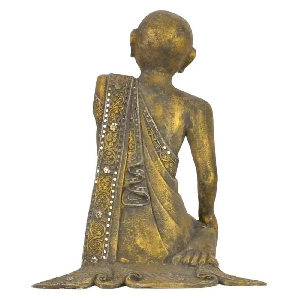 Vintage Thai Wooden Buddha In Wood - Berbere Imports