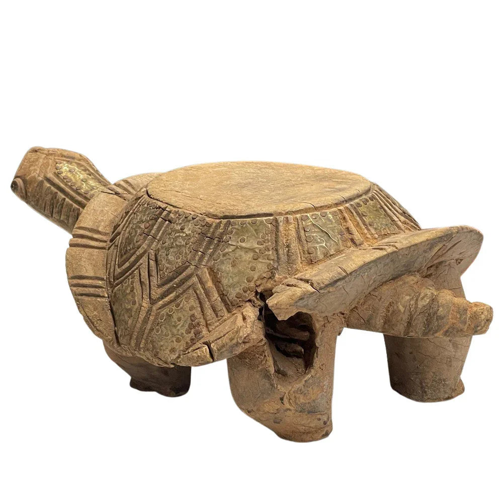 Vintage African Wooden Turtle - Berbere Imports