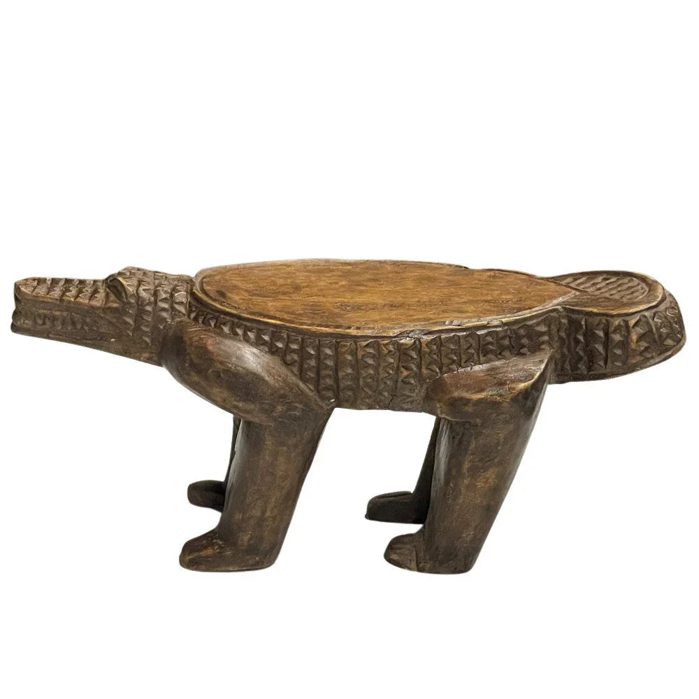 Vintage African Wooden Reptile - Berbere Imports