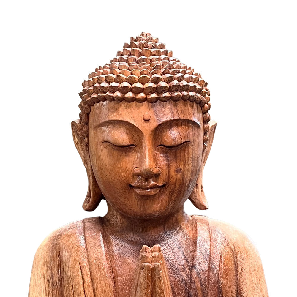 Wooden Standing Buddha - Berbere Imports