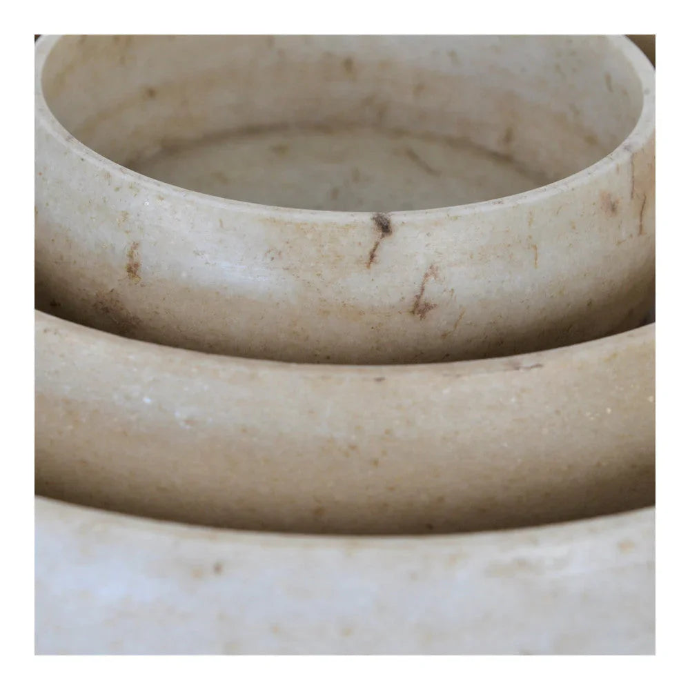 Indian Marble Round Plate - Medium - Berbere Imports