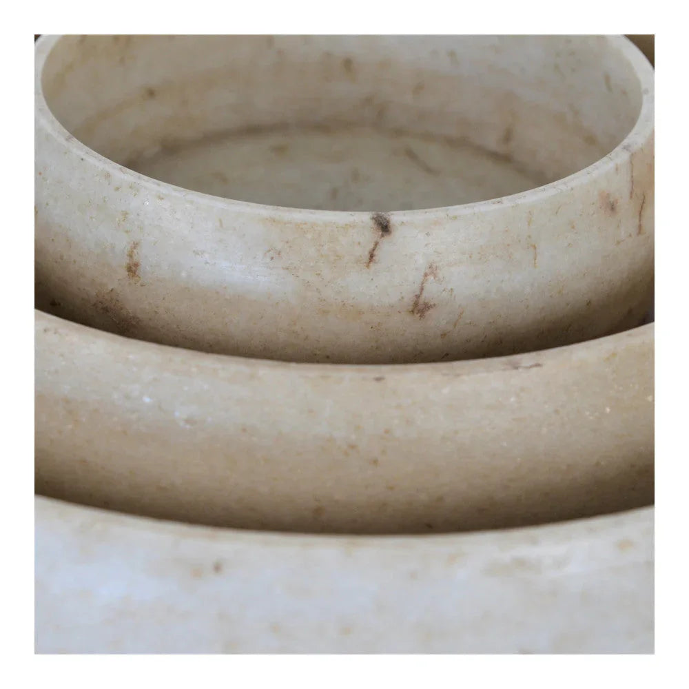 Indian Marble Round Plate - Small - Berbere Imports