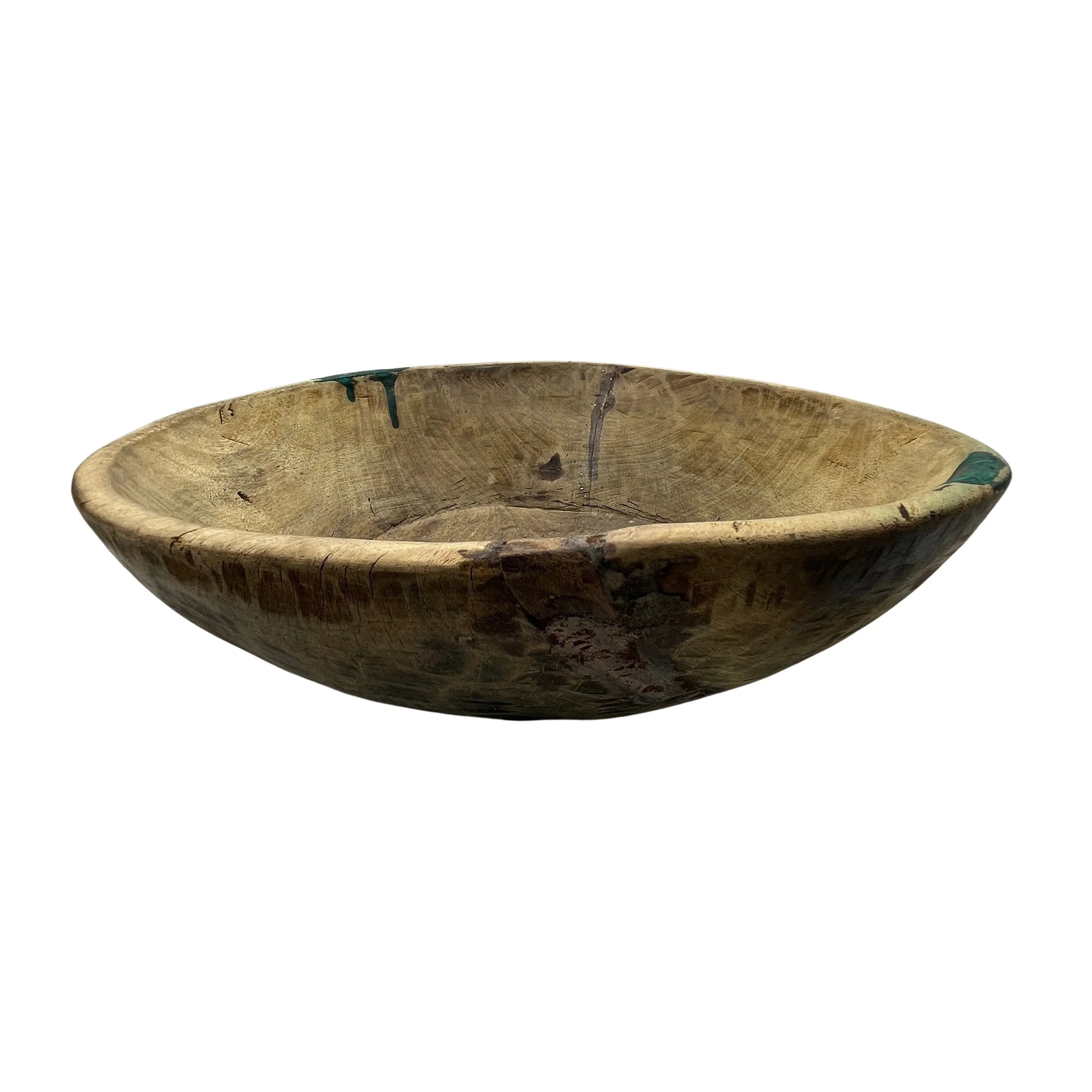 Vintage Wooden Parat Bowl - Small - Berbere Imports