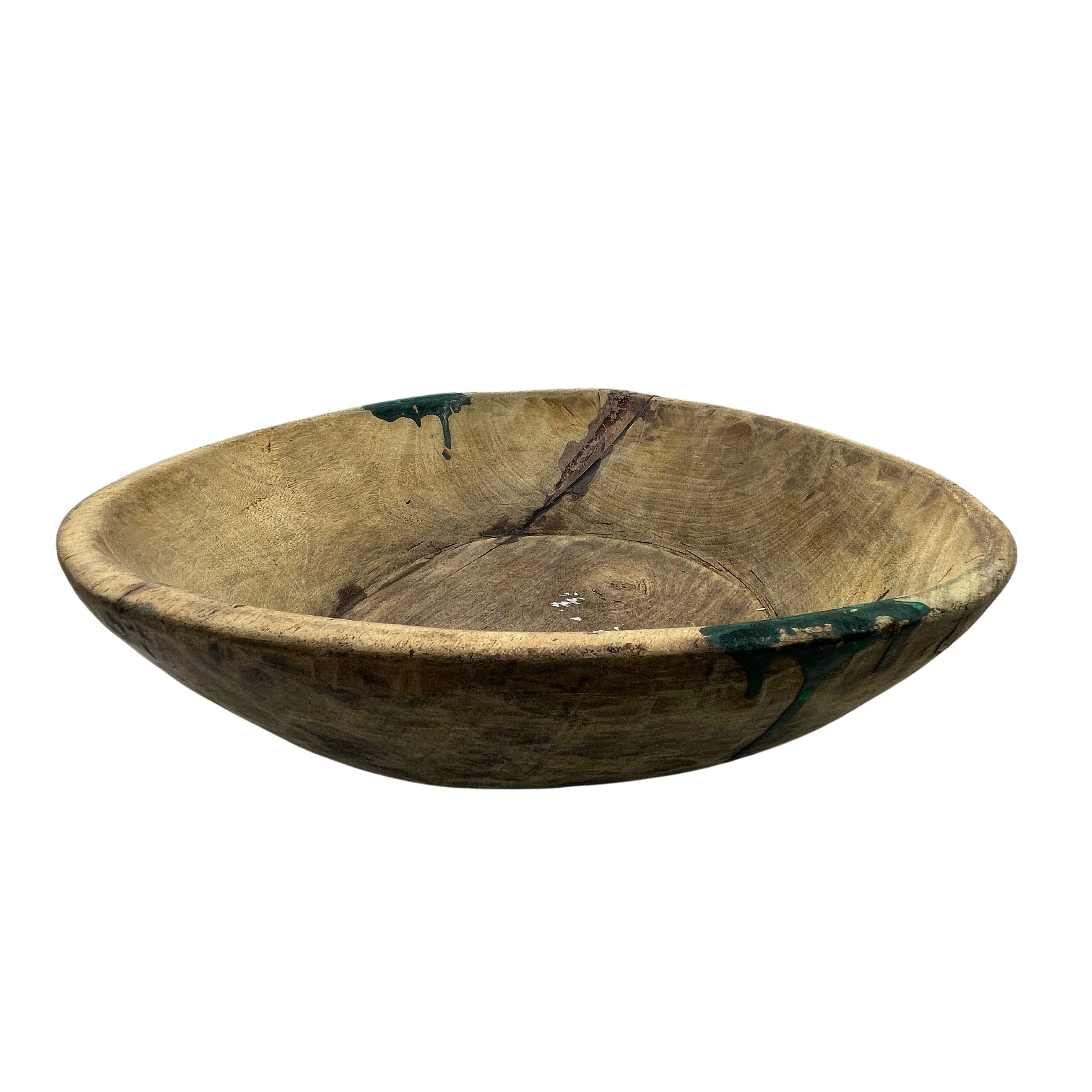 Vintage Wooden Parat Bowl - Small - Berbere Imports