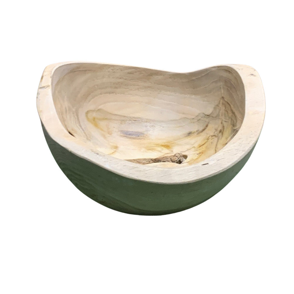 Small Natural Wooden Bowl - Berbere Imports