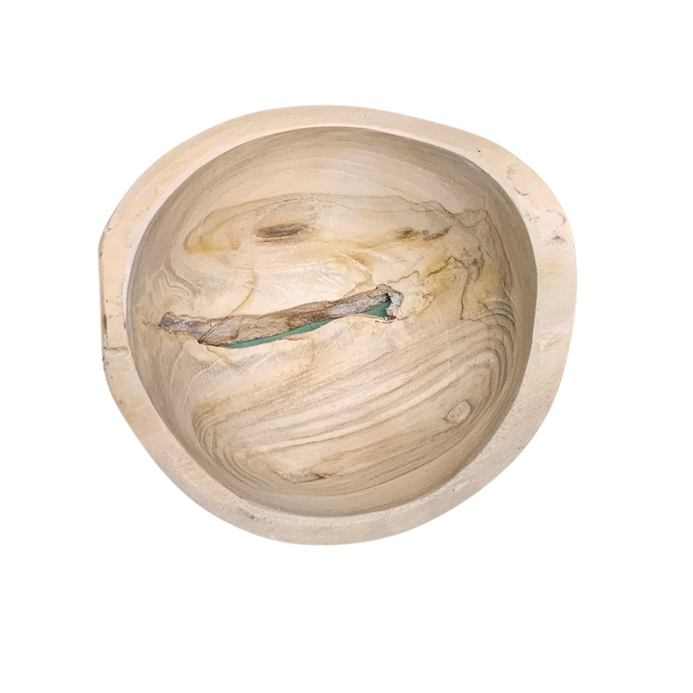 Small Natural Wooden Bowl - Berbere Imports