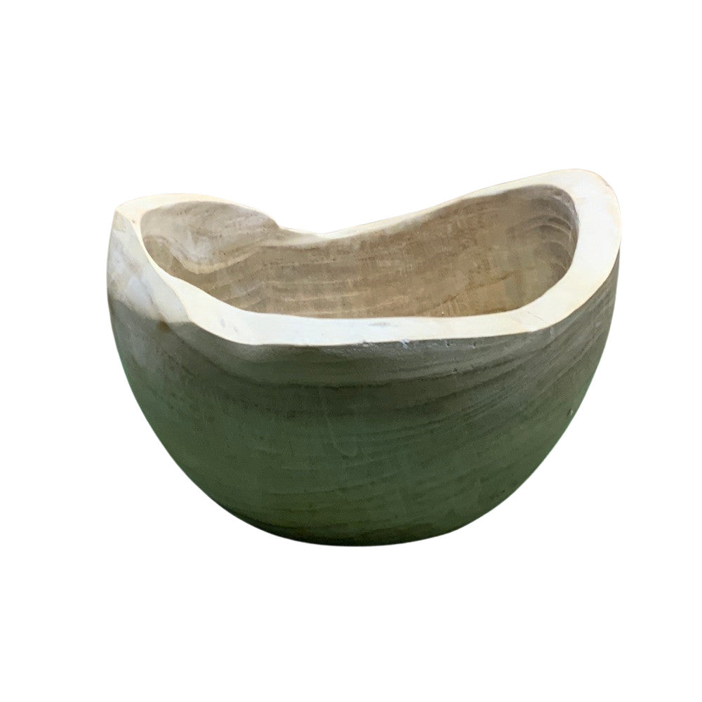 Small Natural Wooden Bowl - Berbere Imports