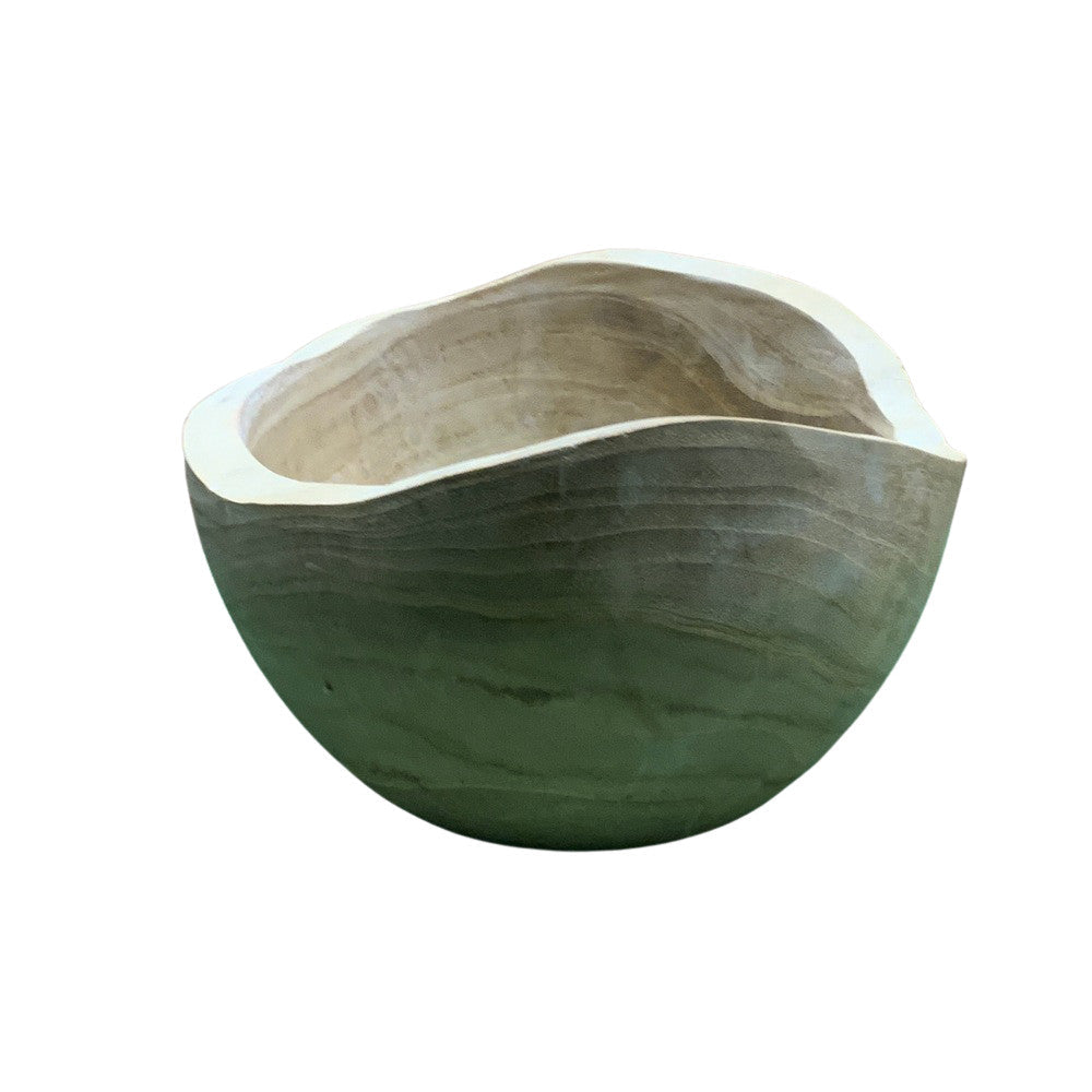 Small Natural Wooden Bowl - Berbere Imports