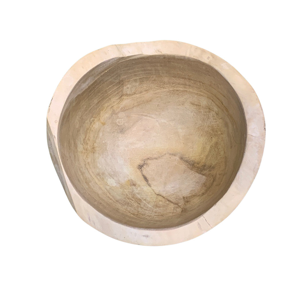 Small Natural Wooden Bowl - Berbere Imports