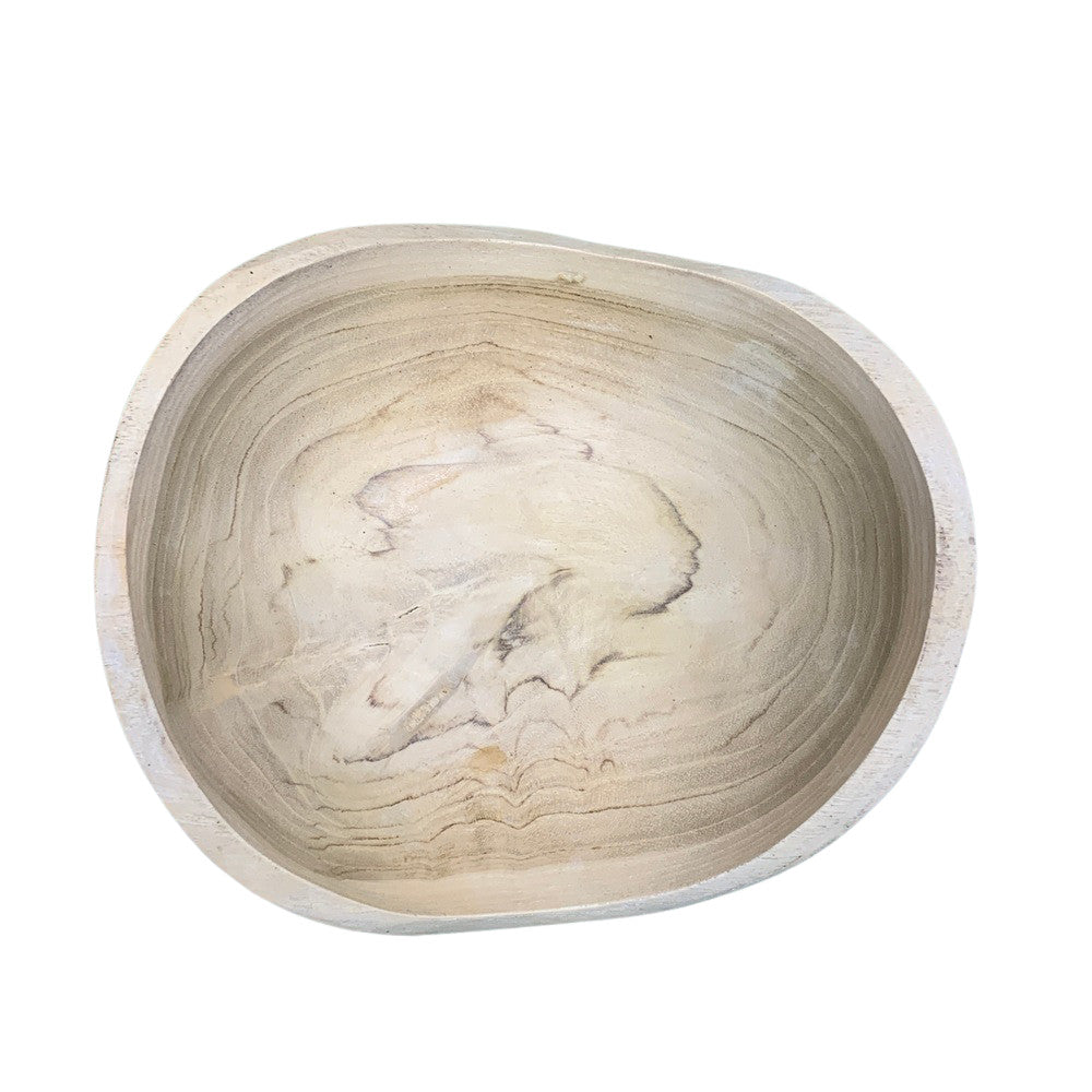 Small Natural Wooden Bowl - Berbere Imports