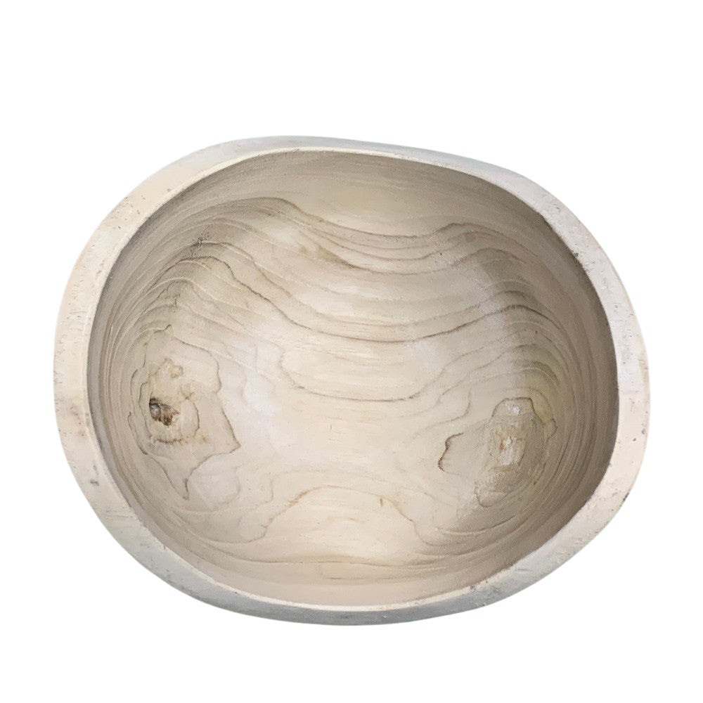 Small Natural Wooden Bowl - Berbere Imports
