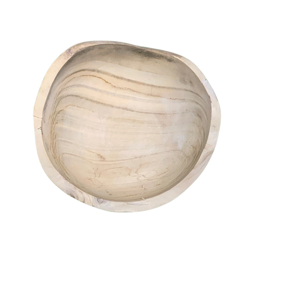 Small Natural Wooden Bowl - Berbere Imports