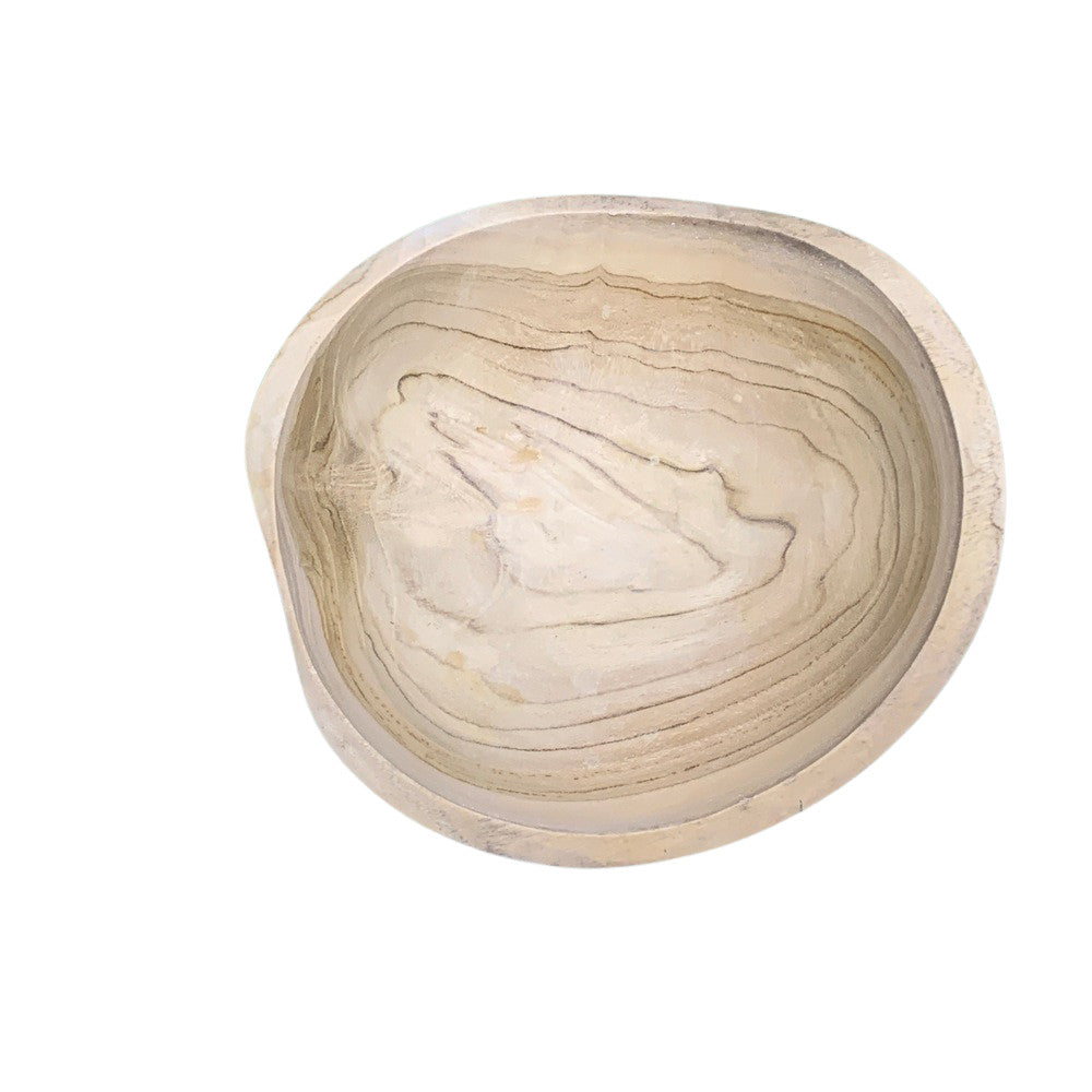 Small Natural Wooden Bowl - Berbere Imports