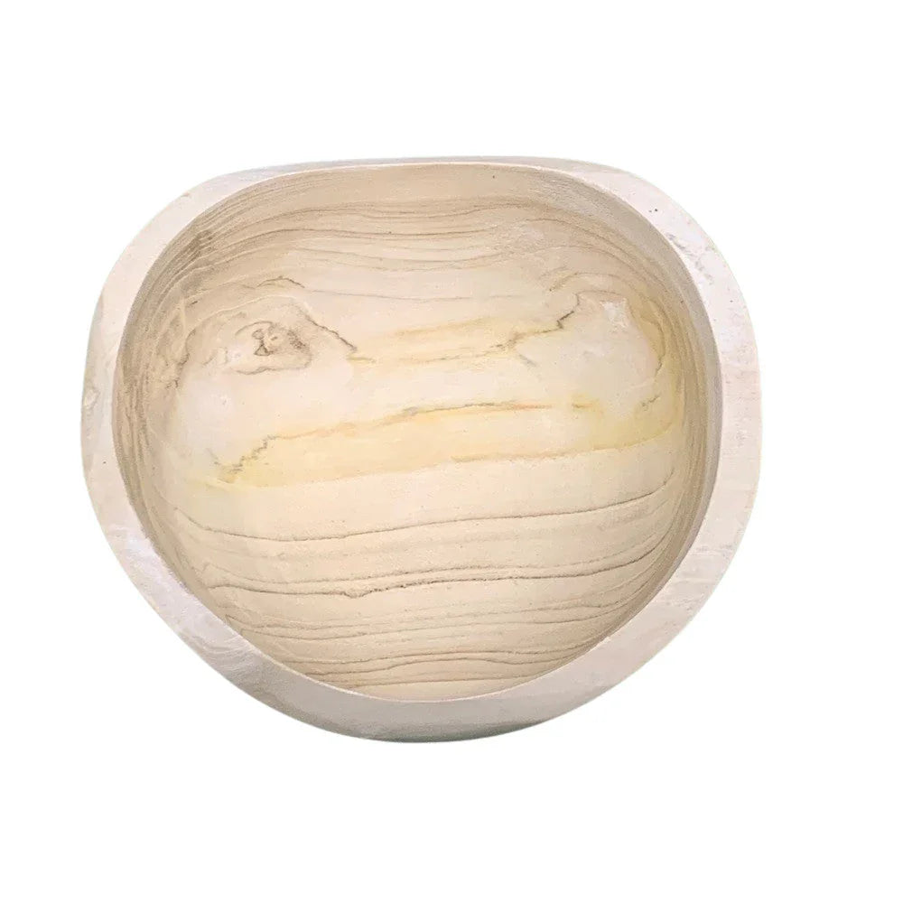 Small Natural Wooden Bowl - Berbere Imports