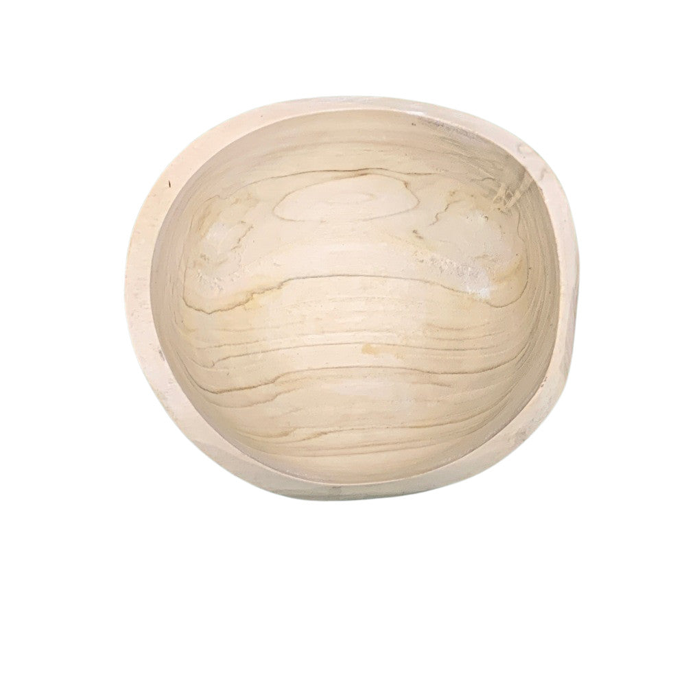 Small Natural Wooden Bowl - Berbere Imports