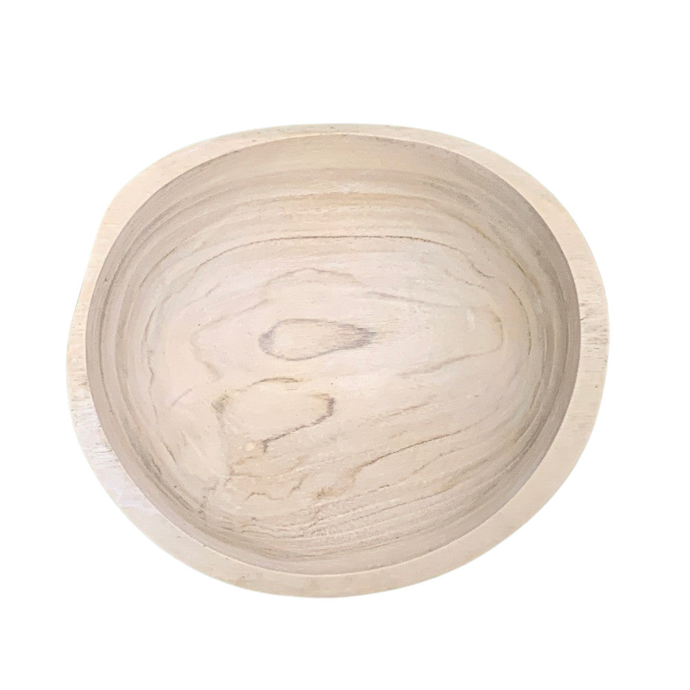 Small Natural Wooden Bowl - Berbere Imports