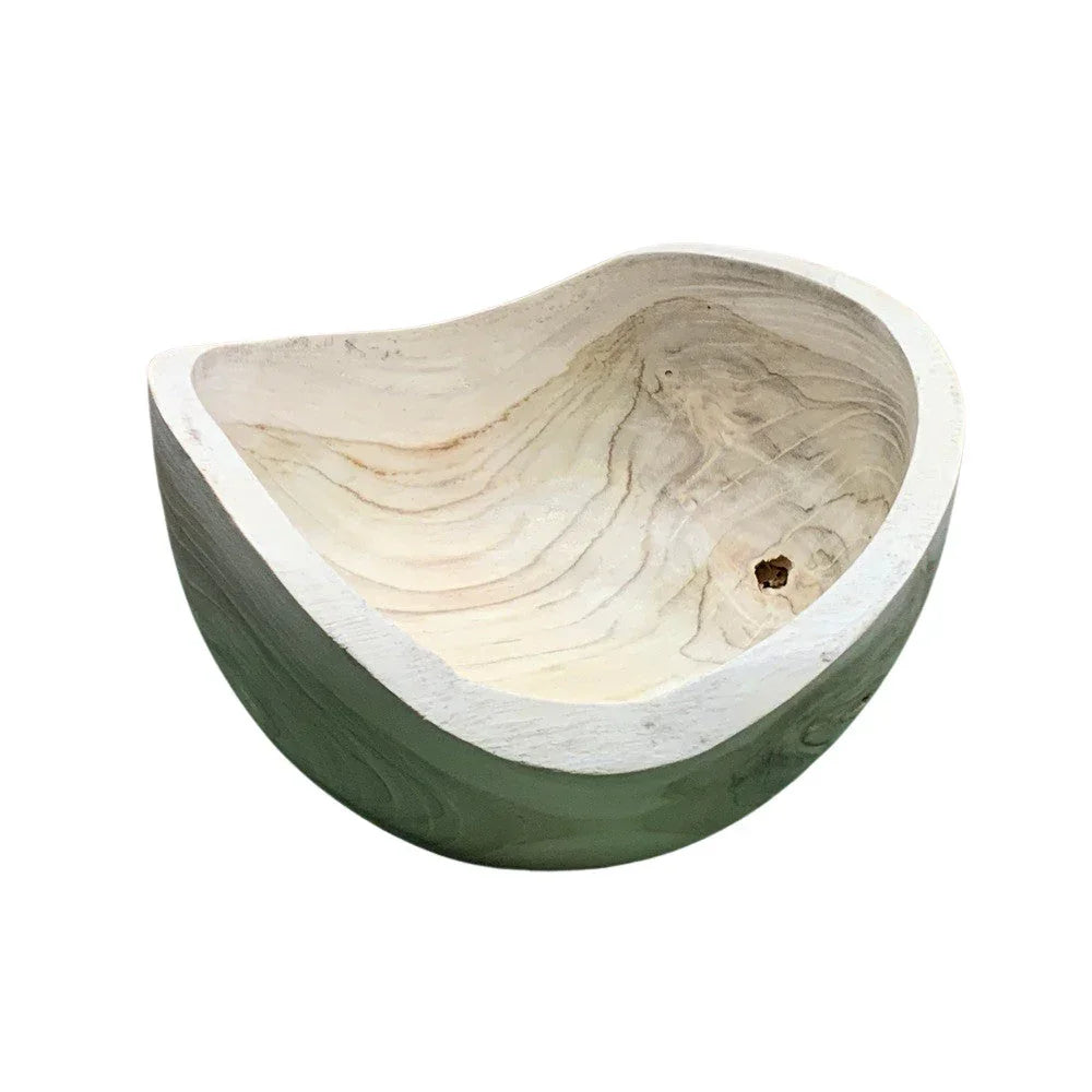 Small Natural Wooden Bowl - Berbere Imports