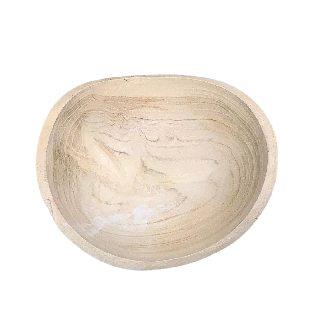Small Natural Wooden Bowl - Berbere Imports