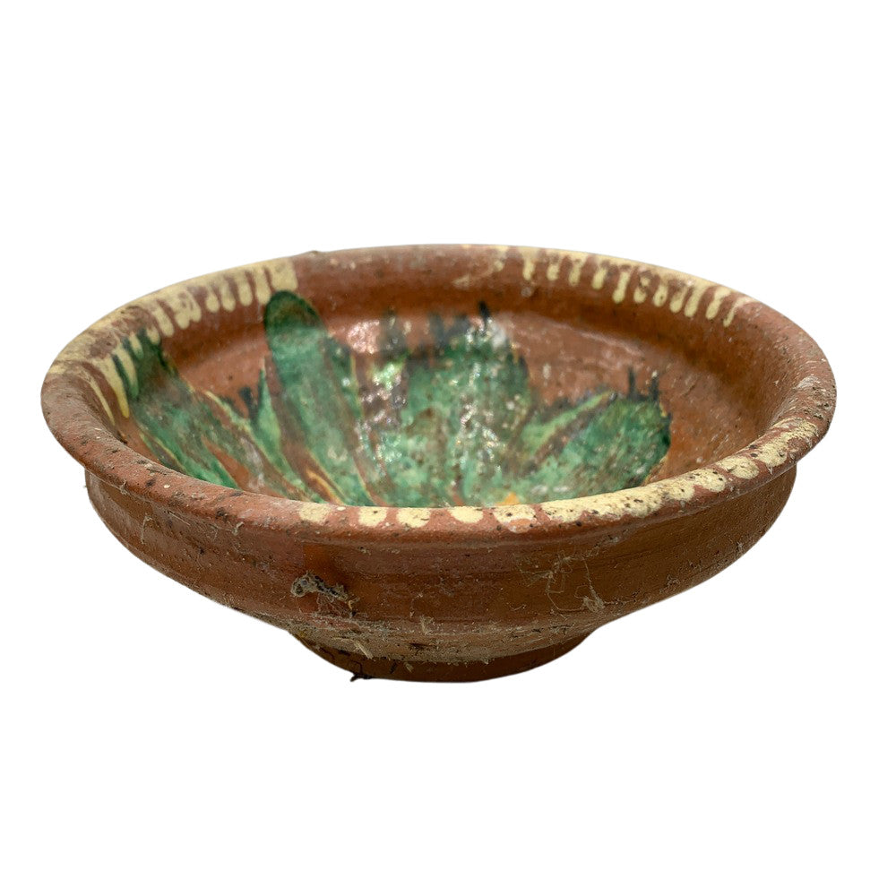 Antique Hungarian Folk Art Decorative Bowl - Berbere Imports