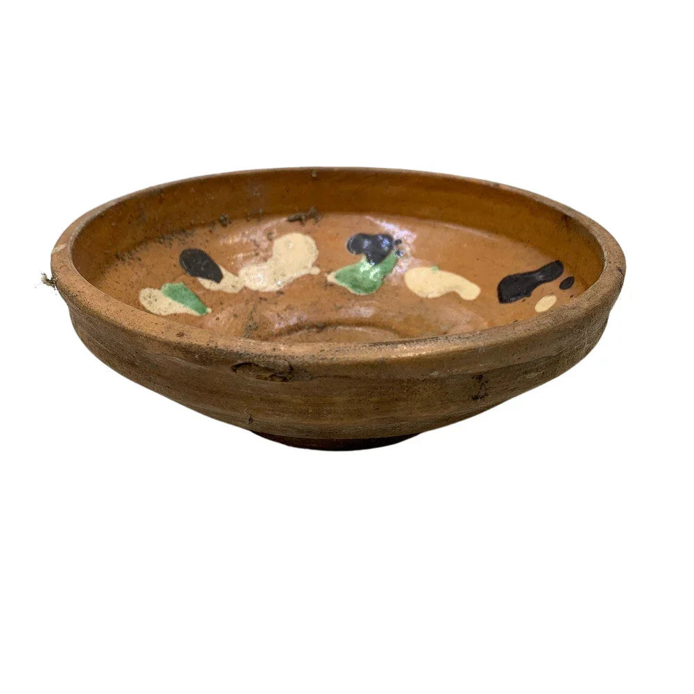 Antique Hungarian Folk Art Decorative Bowl - Berbere Imports