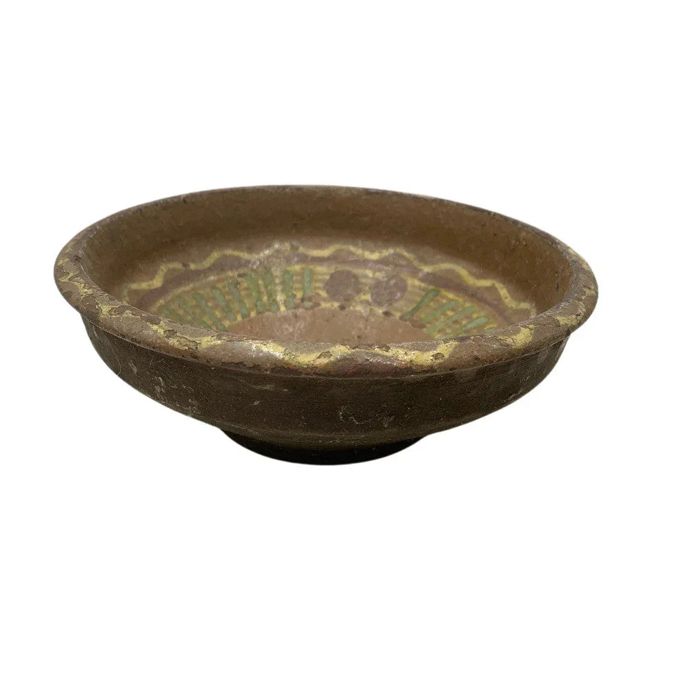 Antique Hungarian Folk Art Decorative Bowl - Berbere Imports