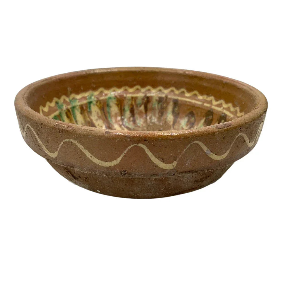 Antique Hungarian Folk Art Decorative Bowl - Berbere Imports