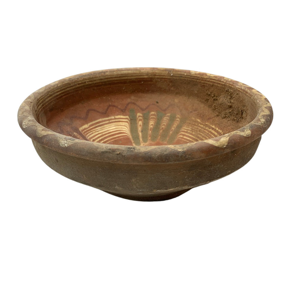 Antique Hungarian Folk Art Decorative Bowl - Berbere Imports