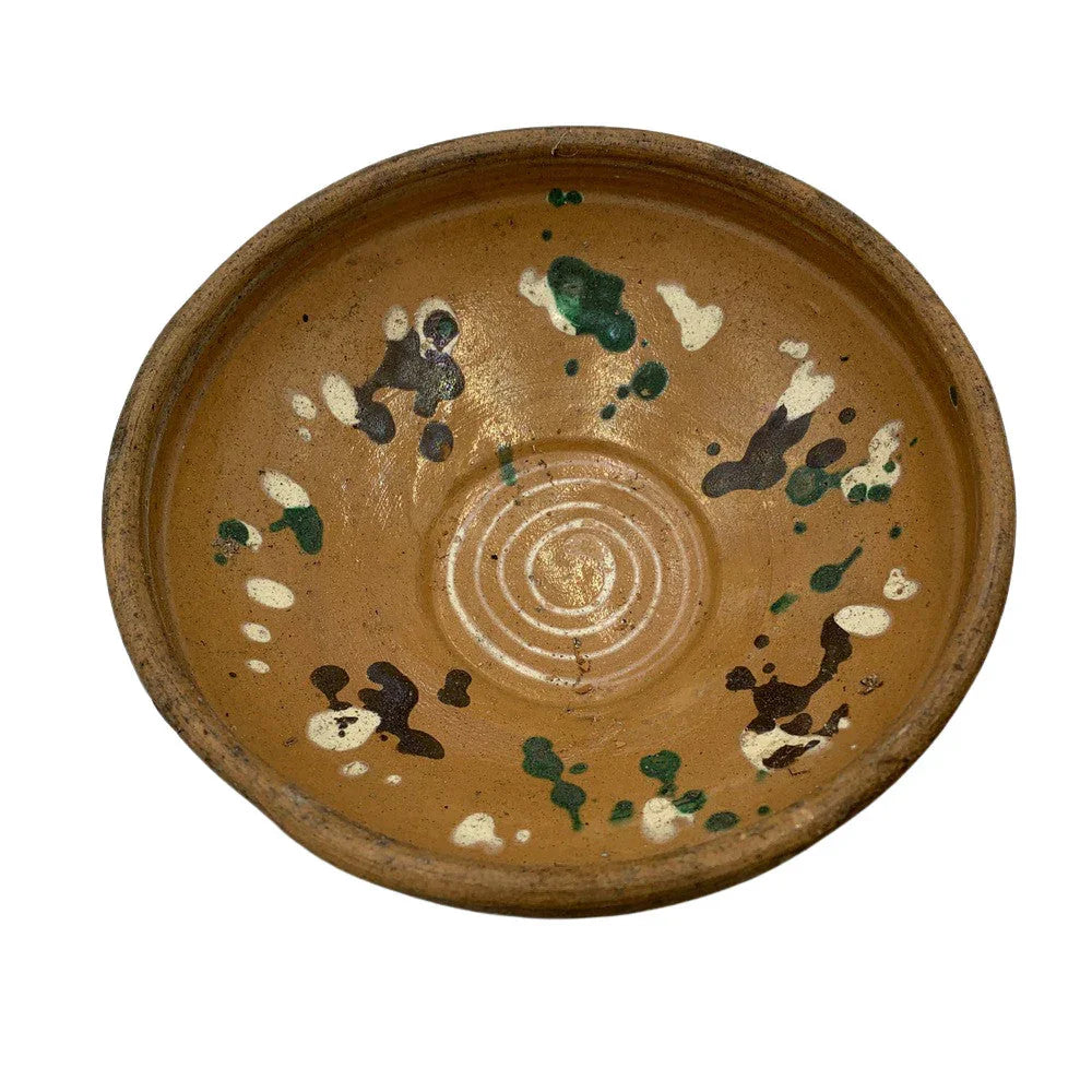 Antique Hungarian Folk Art Decorative Bowl - Berbere Imports