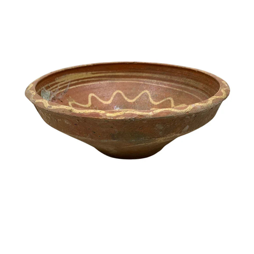 Antique Hungarian Folk Art Decorative Bowl - Berbere Imports