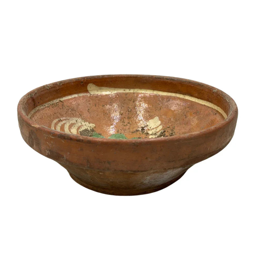 Antique Hungarian Folk Art Decorative Bowl - Berbere Imports