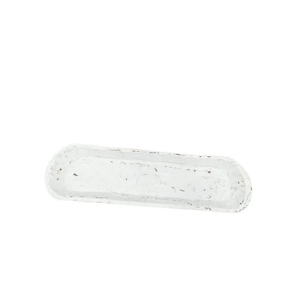 Whitewashed Wooden Decorative Dough Bowl - Berbere Imports