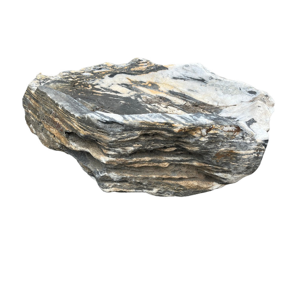 Spanish Organic-Shaped Stone Bowl - Berbere Imports