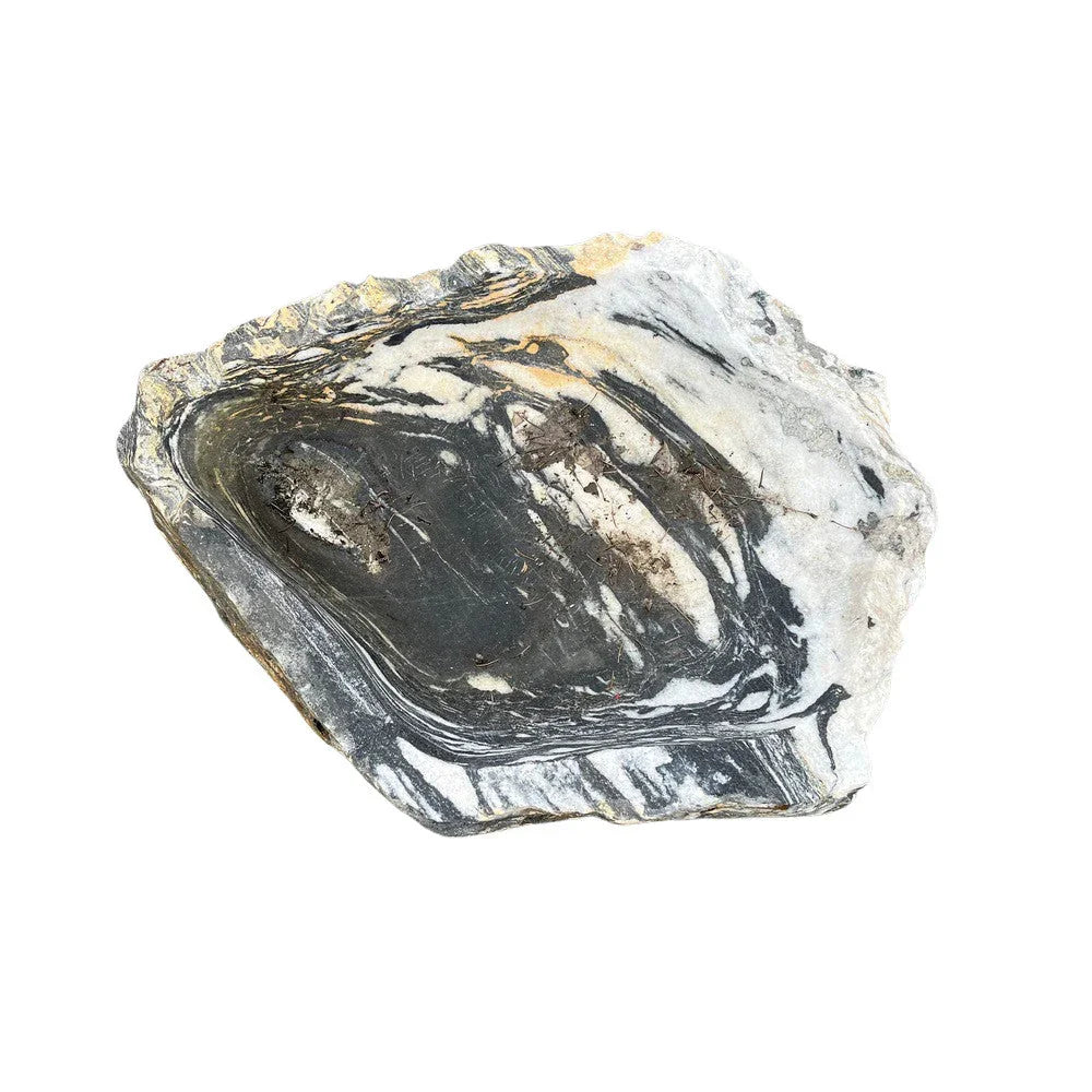 Spanish Organic-Shaped Stone Bowl - Berbere Imports