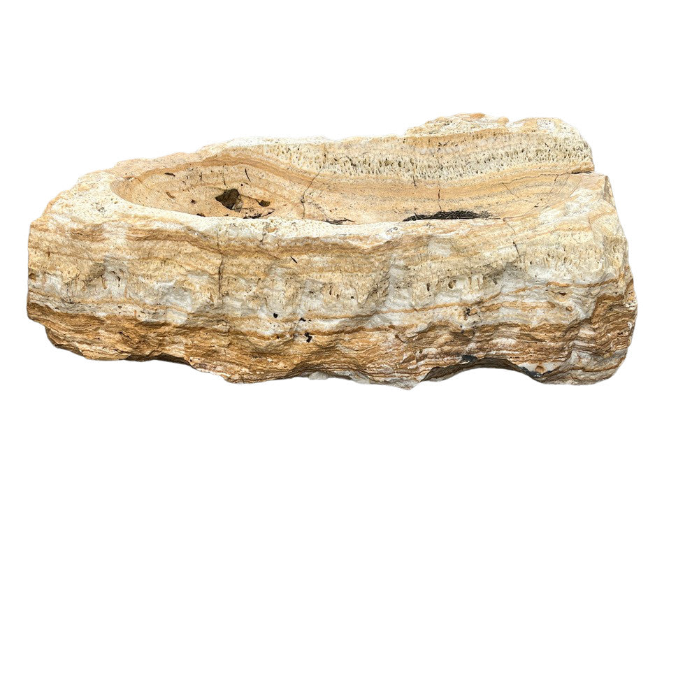 Spanish Organic-Shaped Stone Bowl - Berbere Imports