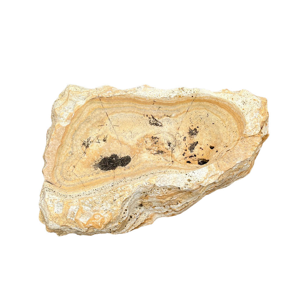 Spanish Organic-Shaped Stone Bowl - Berbere Imports