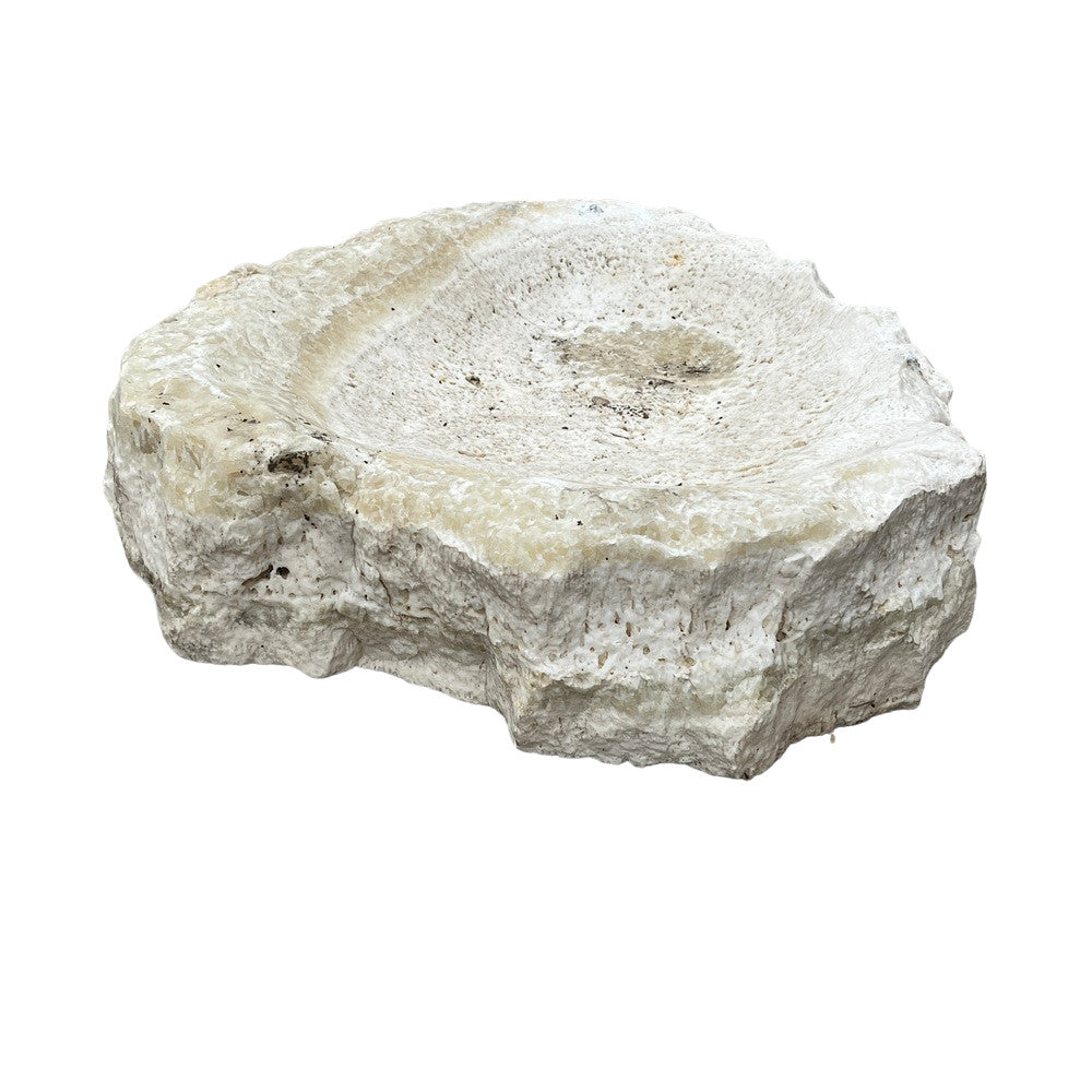 Spanish Organic-Shaped Stone Bowl - Berbere Imports