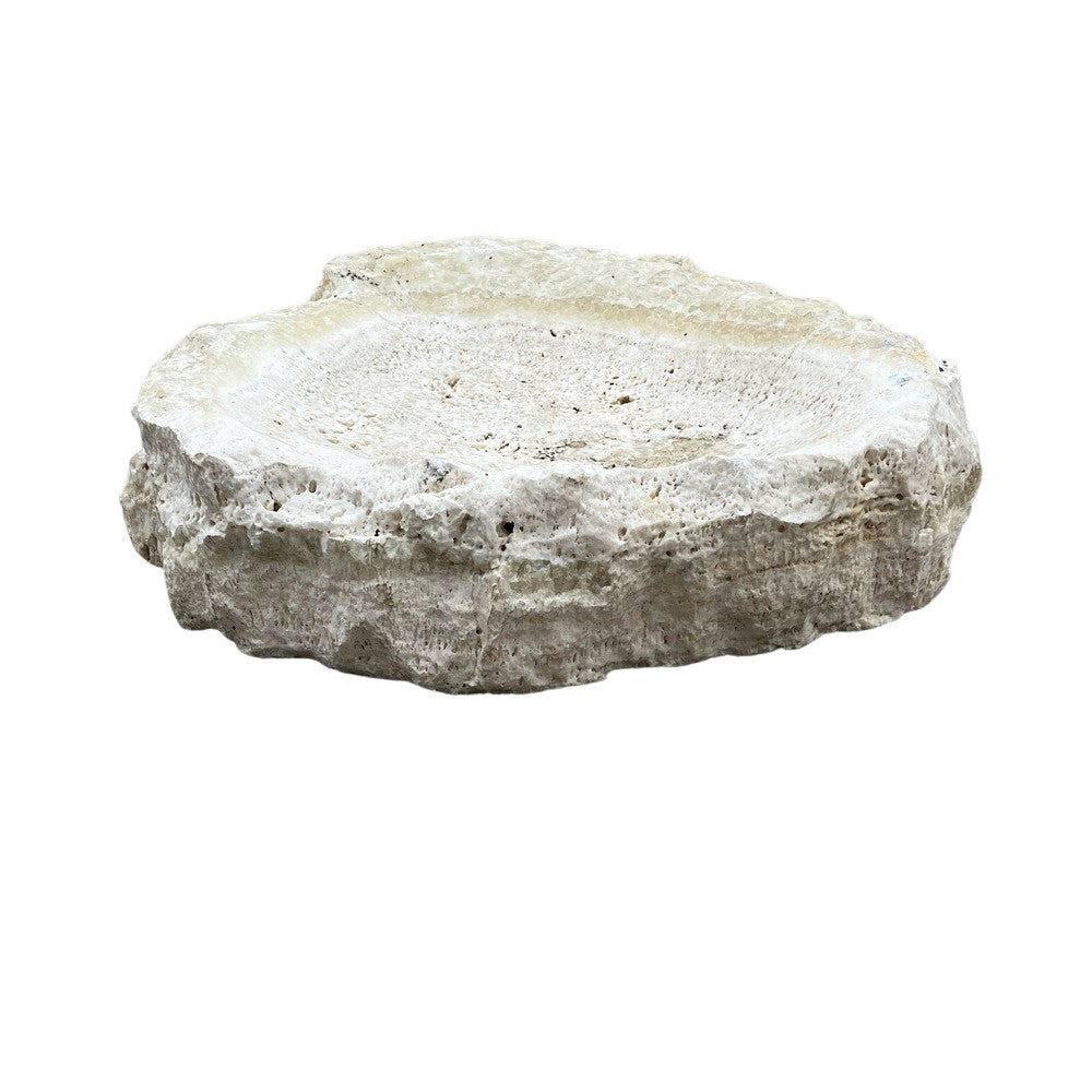 Spanish Organic-Shaped Stone Bowl - Berbere Imports