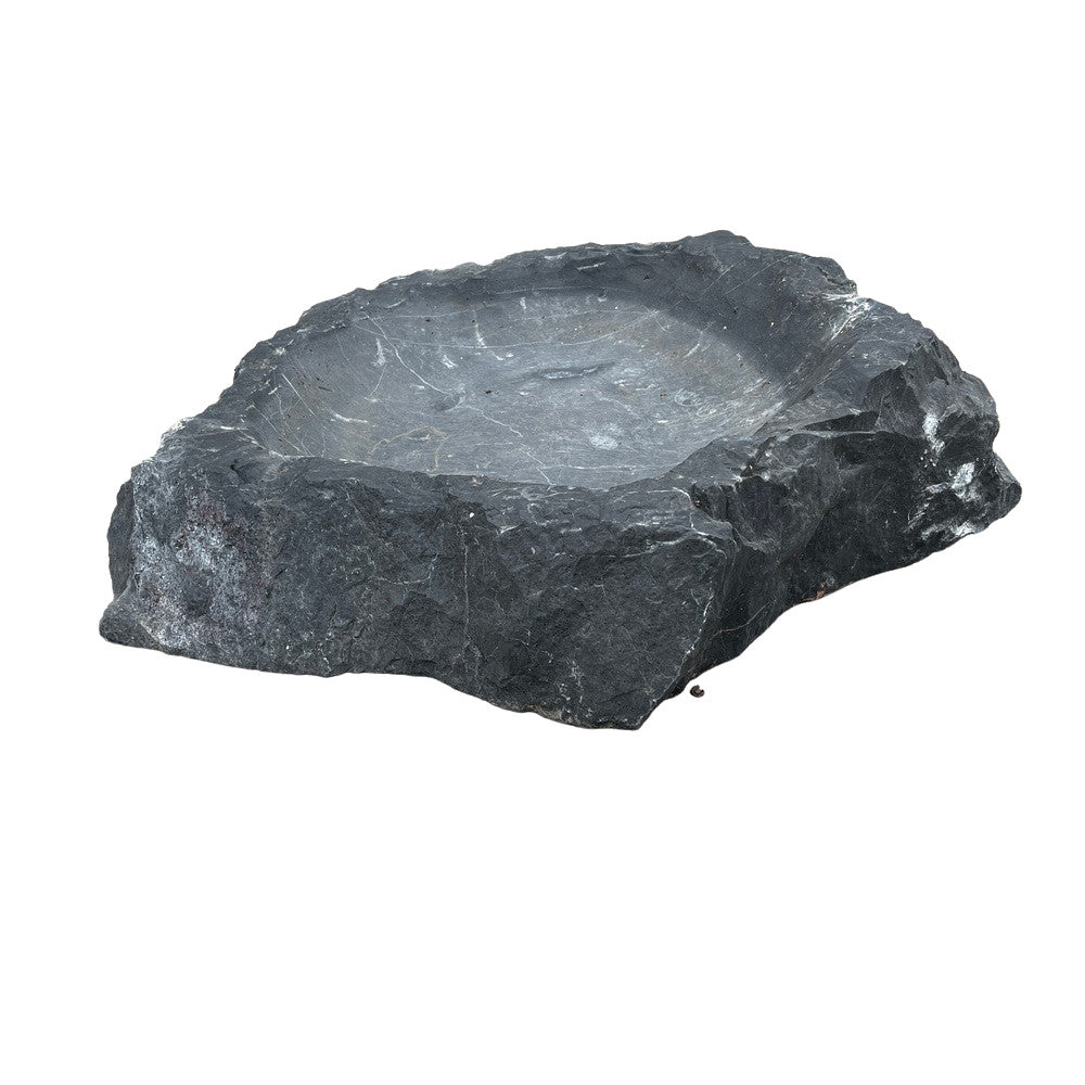 Spanish Organic-Shaped Stone Bowl - Berbere Imports