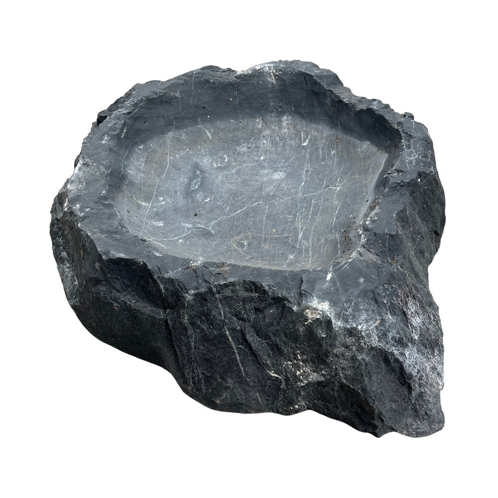 Spanish Organic-Shaped Stone Bowl - Berbere Imports