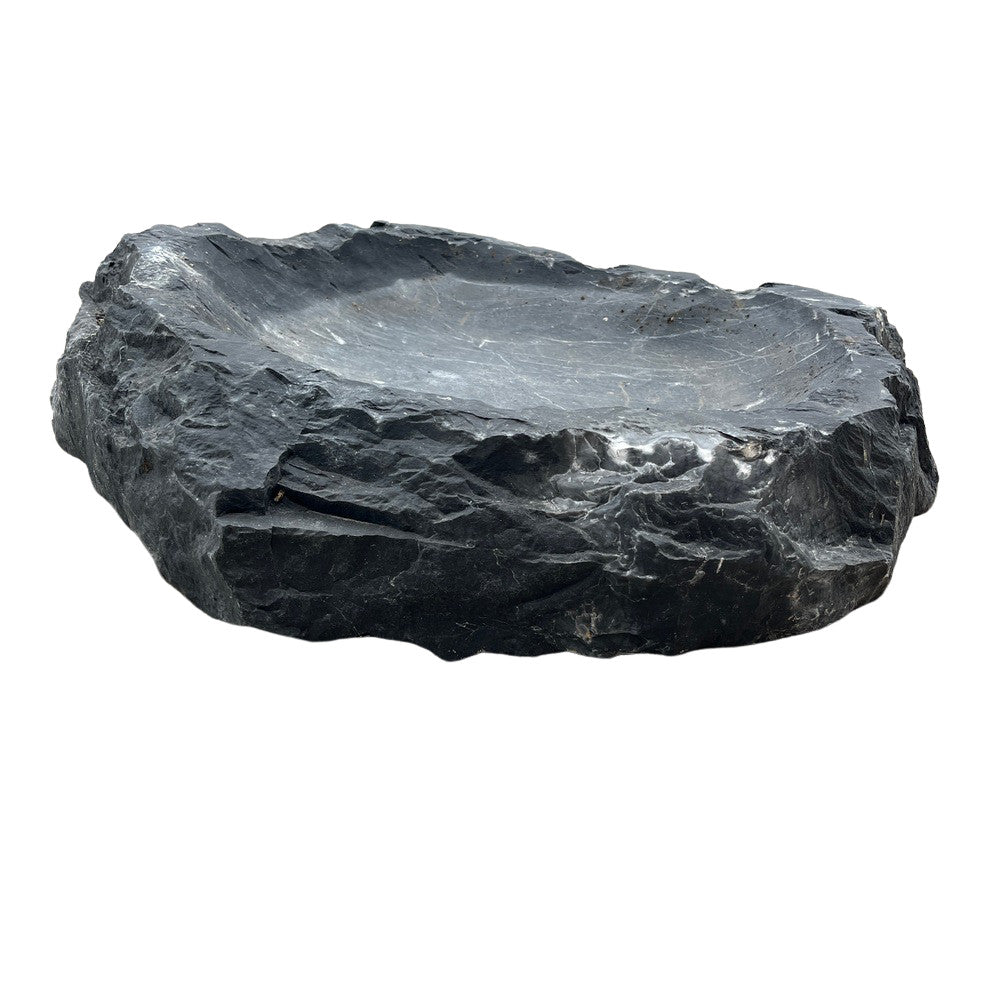 Spanish Organic-Shaped Stone Bowl - Berbere Imports