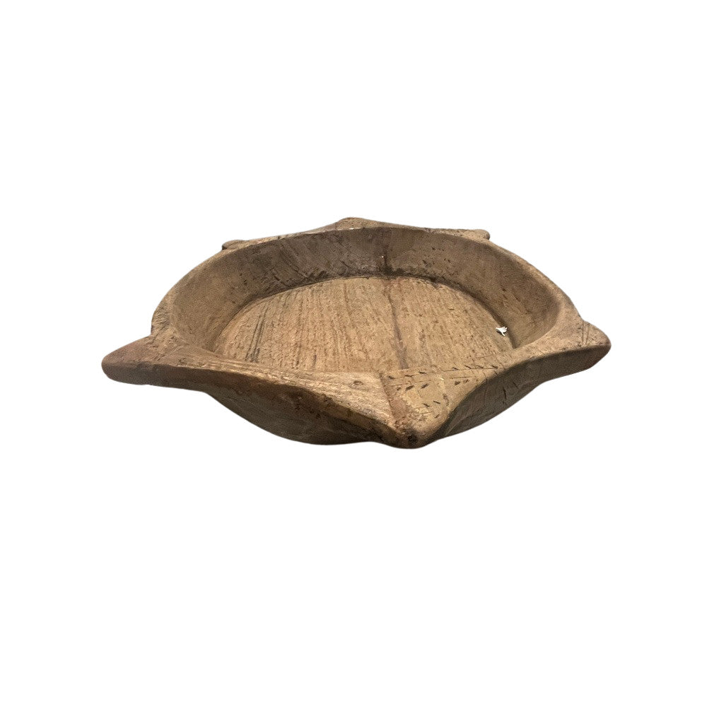 Vintage Wooden Parat Bowl No. 266-21 – 2.75" H – from India, view 4 of 5