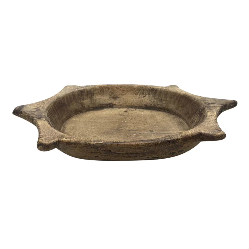 Vintage Wooden Parat Bowl - Medium - Berbere Imports